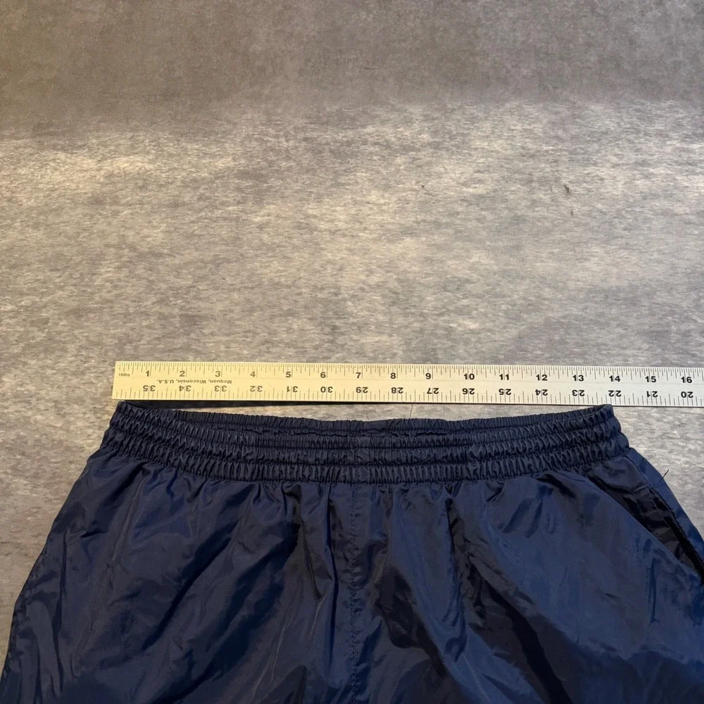 Vintage Adidas Mens Small Navy Blue Nylon Track Pants Mesh Lined Windbreaker S